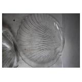 Set of 6 Vintage Shell-Shaped Glass Dishes