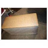 Vintage Restored Aluminum Cooler with Padded Lid