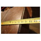 Antique Wooden Vanity Desk with Mirror and Drawers