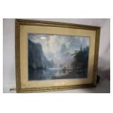 Framed Reproduction of Albert Bierstadt