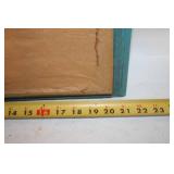 Erik Gonniky Landscape Oil Painting with Teal Frame