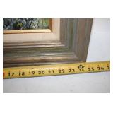 Framed Landscape Painting by R. V. Weathers, 1984