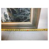 Framed Landscape Painting by R. V. Weathers, 1984