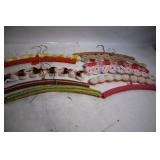 Set of 10 Crochet-Covered Clothes Hangers