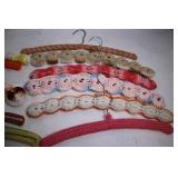 Set of 10 Crochet-Covered Clothes Hangers
