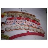 Set of 10 Crochet-Covered Clothes Hangers