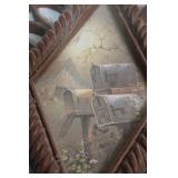 Set of 4 Rustic Wicker Wall DÃ©cor Plaques