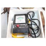 Collection of Vintage Tools and Equipment including Dwell Meter