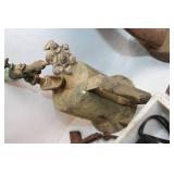 Collection of Vintage Tools and Equipment including Dwell Meter