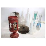 Collection of Vintage and Antique Bottles and Decorative Items