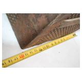 Antique Steamer Trunk with Decorative Interior