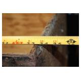 Antique Wooden and Metal Steamer Trunk with Decorative Lining