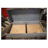 Vintage Wooden Trunk with Metal Accents