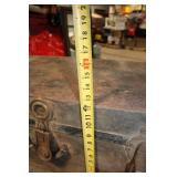 Vintage Wooden Trunk with Metal Accents