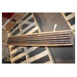 Set of 9 Vintage Wooden Panels with Rich Grain