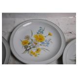 Set of 6 Vintage Marsh Marigold Porcelain China Plates