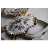 Elegant Collection of Vintage Porcelain Teacups, Saucers, and Plates