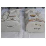 Vintage Japan Ceramic Windmill Figurines and Pitcher Set