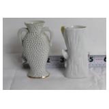 Set of 7 Vintage Porcelain Vases and Shoe Planters