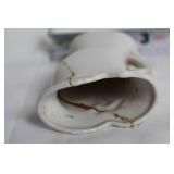 Set of 7 Vintage Porcelain Vases and Shoe Planters