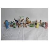 Collection of Vintage Ceramic Miniatures and Figurines