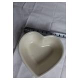 Set of Vintage Glassware and Pfaltzgraff Heart Bowl