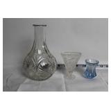 Set of Vintage Glassware and Pfaltzgraff Heart Bowl