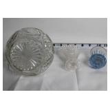 Set of Vintage Glassware and Pfaltzgraff Heart Bowl