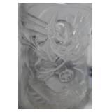 Set of Vintage Glassware and Pfaltzgraff Heart Bowl