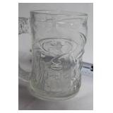 Set of Vintage Glassware and Pfaltzgraff Heart Bowl