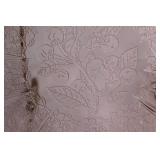 Cherry Blossom Pink Depression Glass Plate Set with Handled Tray