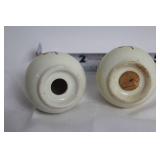 Vintage Ceramic Set: Salt & Pepper Shakers, Creamer, Sugar Bowl, Coasters