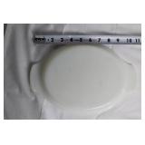 Collection of 5 Decorative Milk Glass and Pyrex Dishes