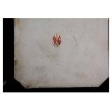 Collection of Ruby Red Glass Dinnerware and Decorative Tile