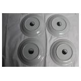 Fanci Florals Collection Plate Set of 6 - Marsh Marigold Design