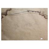 Vintage 1952 Framed Landscape Oil Painting