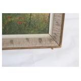 Vintage 1952 Framed Landscape Oil Painting