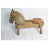 Vintage Wooden Rocking Horse Toy
