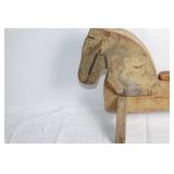 Vintage Wooden Rocking Horse Toy