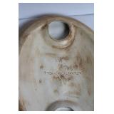 Pair of Vintage Ceramic Wall Plaques with Floral Design