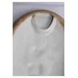 Pair of Vintage Ceramic Wall Plaques with Floral Design