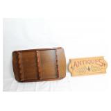 Decorative Wooden Antiques Sign and Wall Shelf
