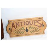 Decorative Wooden Antiques Sign and Wall Shelf