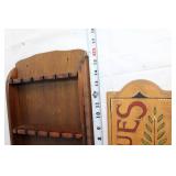 Decorative Wooden Antiques Sign and Wall Shelf