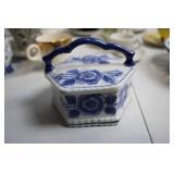 Collection of 20 Vintage Porcelain Tea and Coffee Cups with Floral Designs