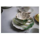 Collection of 20 Vintage Porcelain Tea and Coffee Cups with Floral Designs