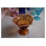 Set of 9 Colorful Vintage Glass Vases