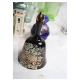 Assorted Decorative Bells and Glassware Collection