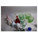 Assorted Decorative Bells and Glassware Collection