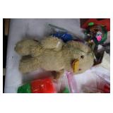 Vintage Lot of Dolls, Blocks, and Play Accessories